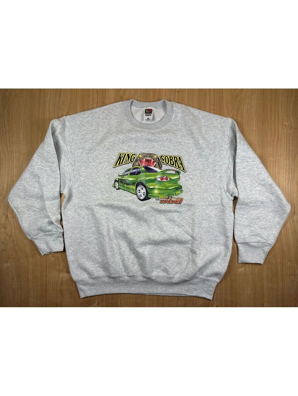 vintage 90s King Cobra Desert Run 500 Sweatshirt fruit of the loom xlarge nos